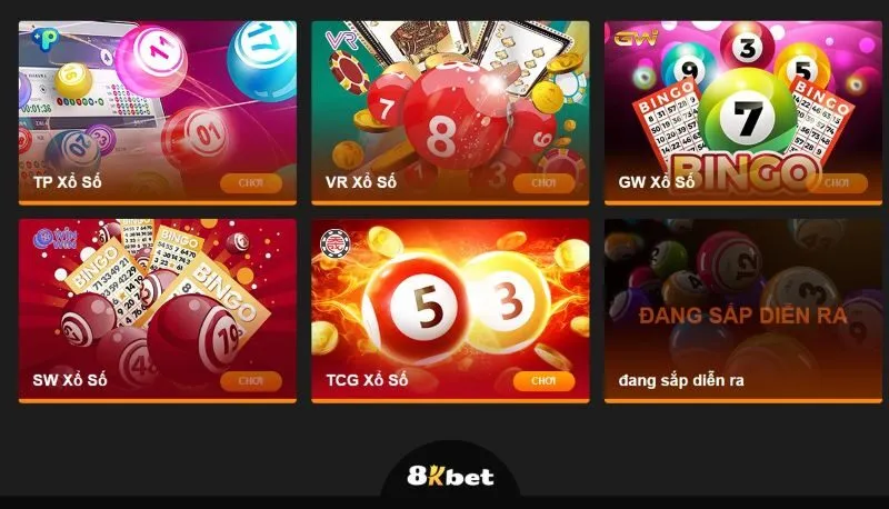 Khám phá các loại hình xổ số nổi bật tại 8KBET