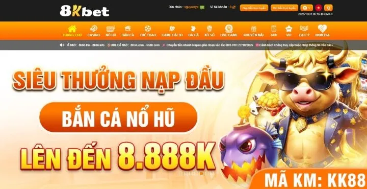 Khuyến mãi nạp đầu 8KBET là gì?