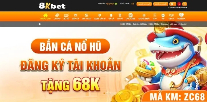 Giới thiệu chương trình khuyến mãi thành viên mới 8KBET