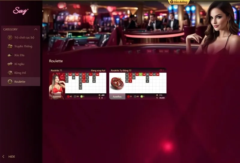 Khám phá các trò chơi nổi bật trong sảnh casino 8KBET
