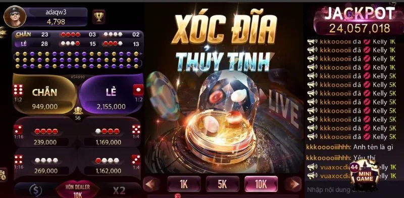 Cách chơi xóc đĩa 8KBET trực tuyến